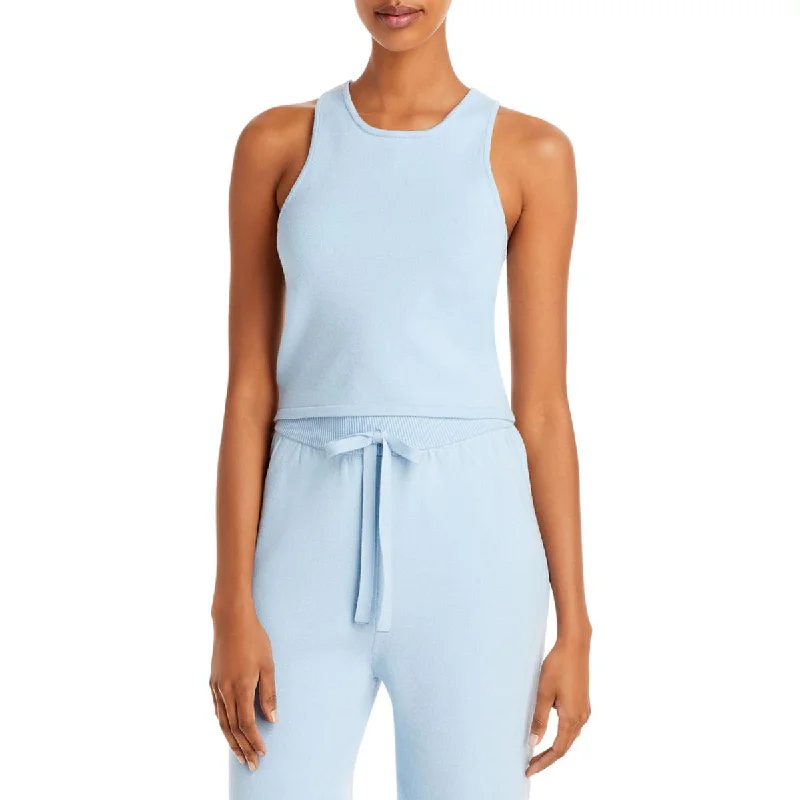 Stunning Fashion Rahi Womens Staycation Cropped Sleeveless Tank Top Sweater