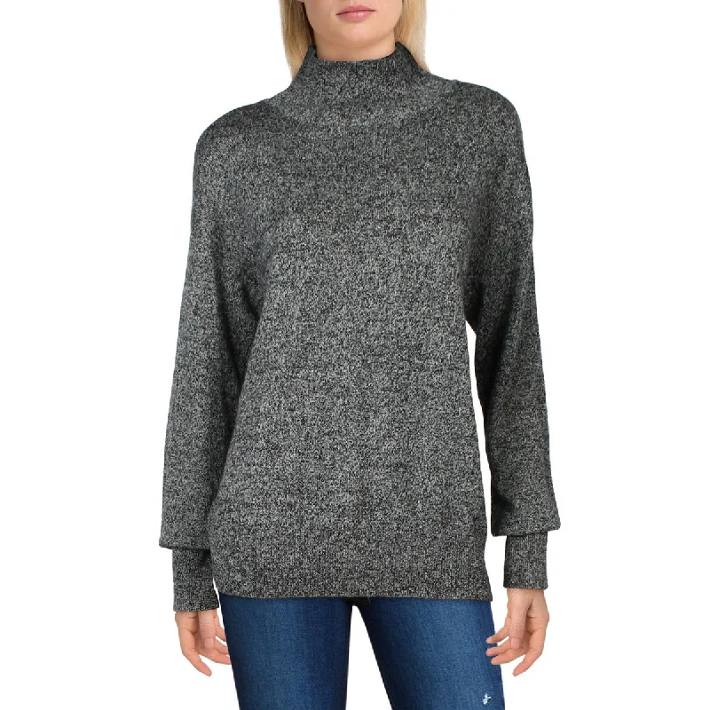 Cozy Essentials Kier + J Womens Cashmere Knit Mock Turtleneck Sweater