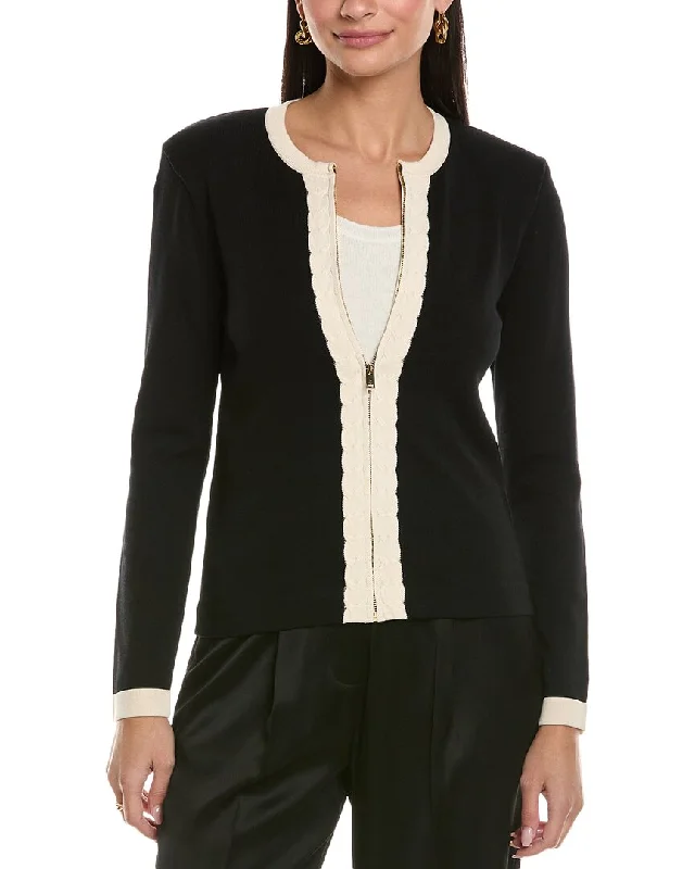 Beautiful Romance St. John Intarsia Cardigan
