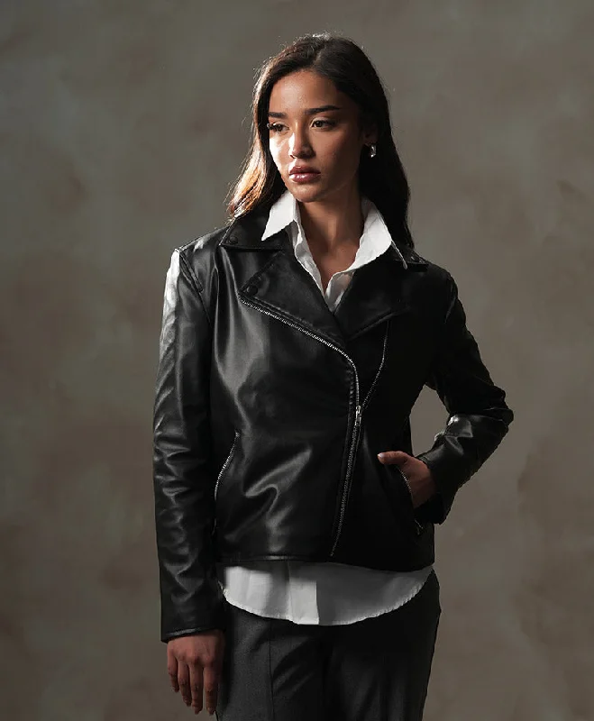 Easy Wear Chic Biker Silver Jacket (Women)