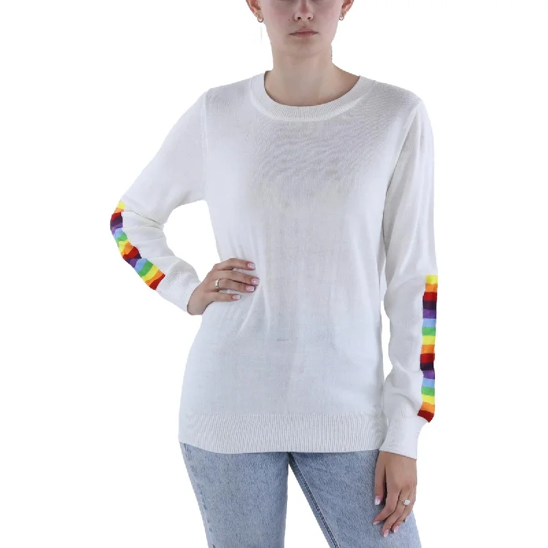 Sports And Leisure Madeleine Thompson Womens Calistoga Crewneck Ribbed Pullover Sweater