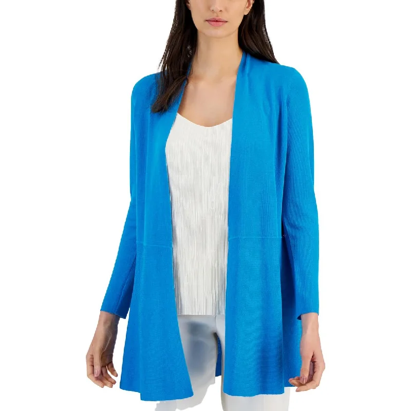 Ultra-lightweight Anne Klein Womens  Monterey Ribbed Work Wear Cardigan Sweater