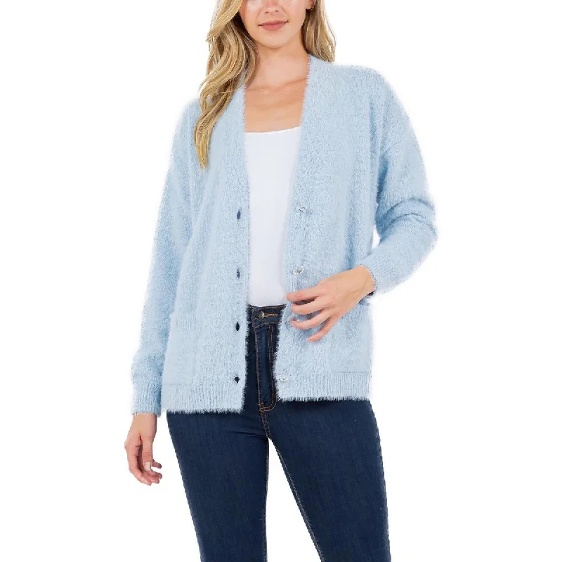 Elegant Fit Fever Womens Jewel Buttons Cardigan Cardigan Sweater