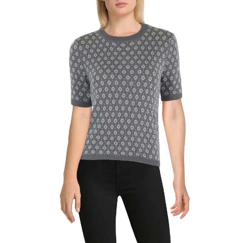 Comfortable Sweaters Womens Knit Printed Pullover Sweater