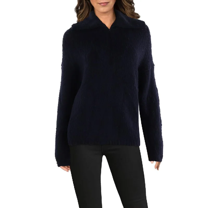 Preview New Products Vince Womens Wool 1/4 Zip Pullover Sweater
