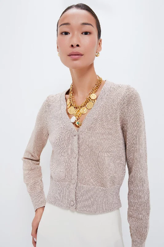 Soft Textures Metallic Knit Lucy Cardigan