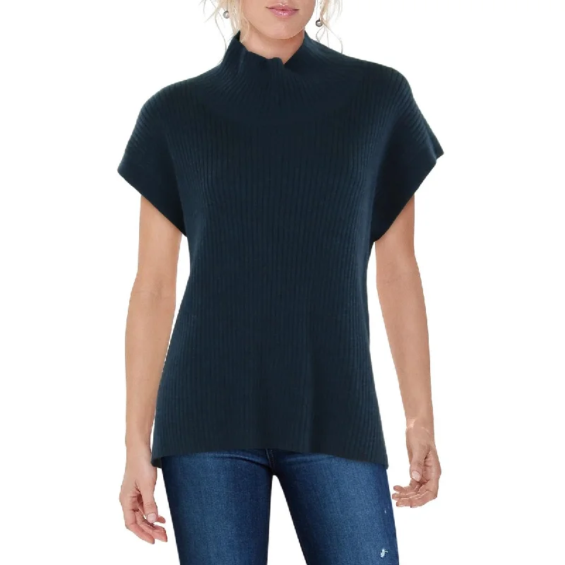 Comfortable Lifestyle Womens Wool Sleeveless Mock Turtleneck Sweater