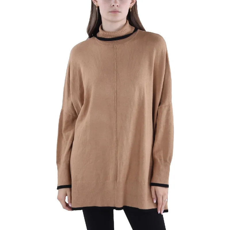 Elegant And Charming Adrianna Papell Womens Ribbed Trim Dolman Sleeve Turtleneck Sweater Elegant And Charming Adrianna Papell Womens Ribbed Trim Dolman Sleeve Turtleneck Sweater