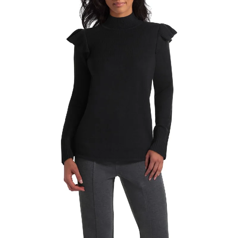 Effortless Dressing Isaac Mizrahi Womens Ribbed Trim Long Sleeve Mock Turtleneck Sweater Effortless Dressing Isaac Mizrahi Womens Ribbed Trim Long Sleeve Mock Turtleneck Sweater