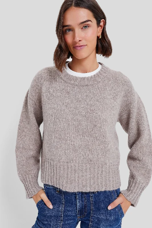Fresh And Simple Fog Grey Melange Cozy Eclectic Sweater