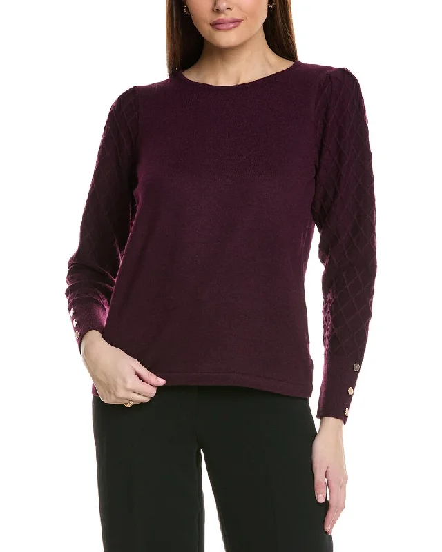 Exquisite Craftsmanship Anne Klein Diamond Pullover