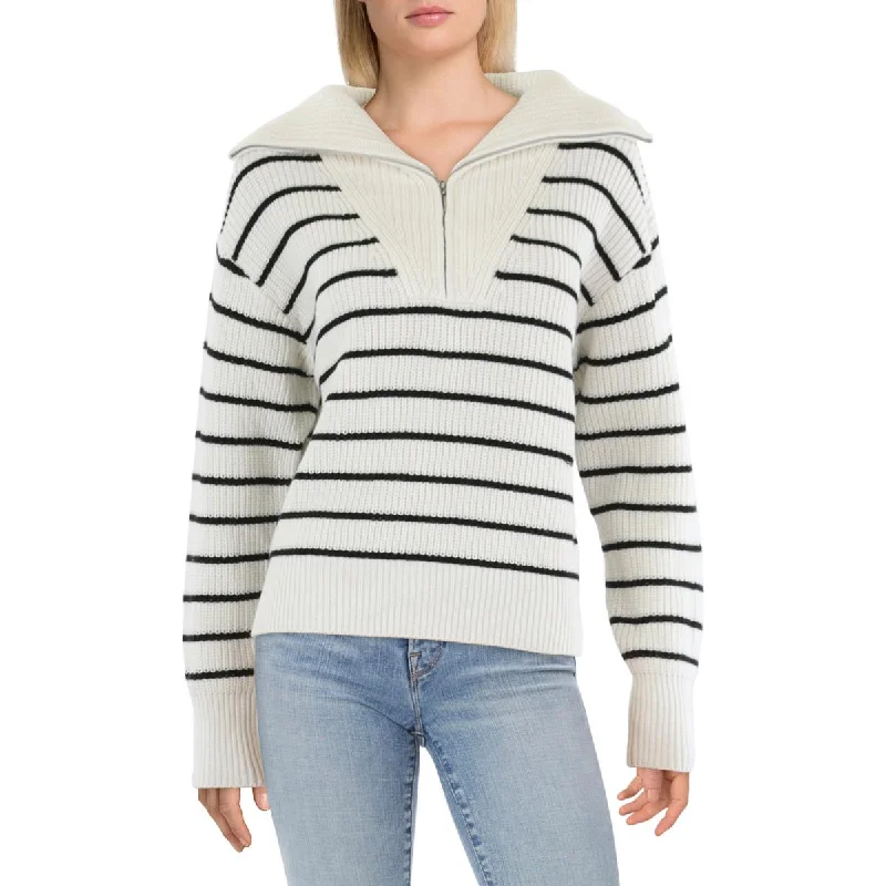 Easygoing Fashion Womens Zip Sweater Cable Knit Pullover Sweater
