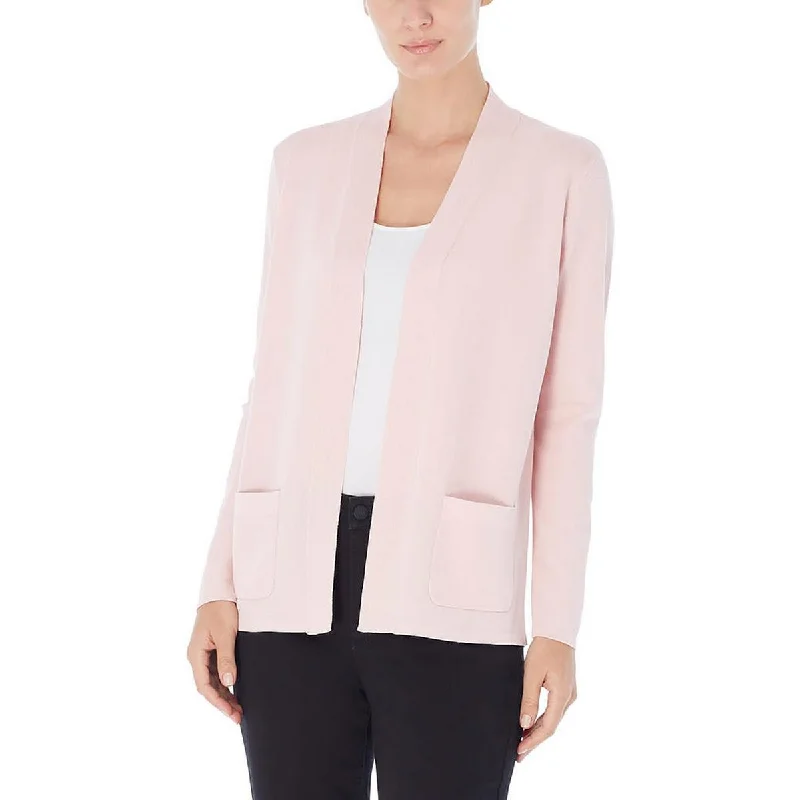 Light Dressing Jones New York Womens Ribbed Open Front Cardigan Sweater