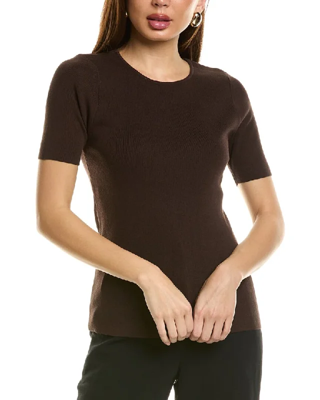 Economic Outlook Tahari ASL Sweater Top