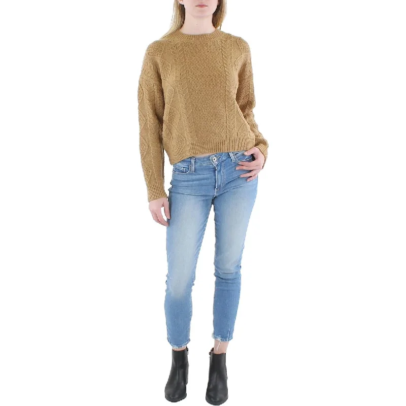 Soft Comfort Wear Vince Womens Wool Blend Knit Pullover Sweater