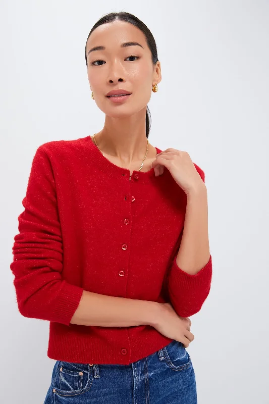 Personalized Wear Haute Red Outlook Cardigan