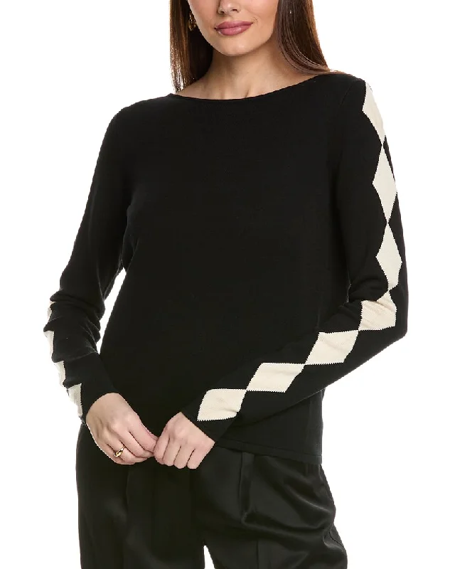College Style St. John Intarsia Sweater