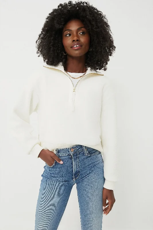 Soft Wearables Egret Roselle Half Zip Fleece