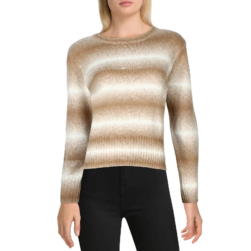 Effortless Looks Laundry by Shelli Segal Womens Ombre Stripe Pullover Sweater
