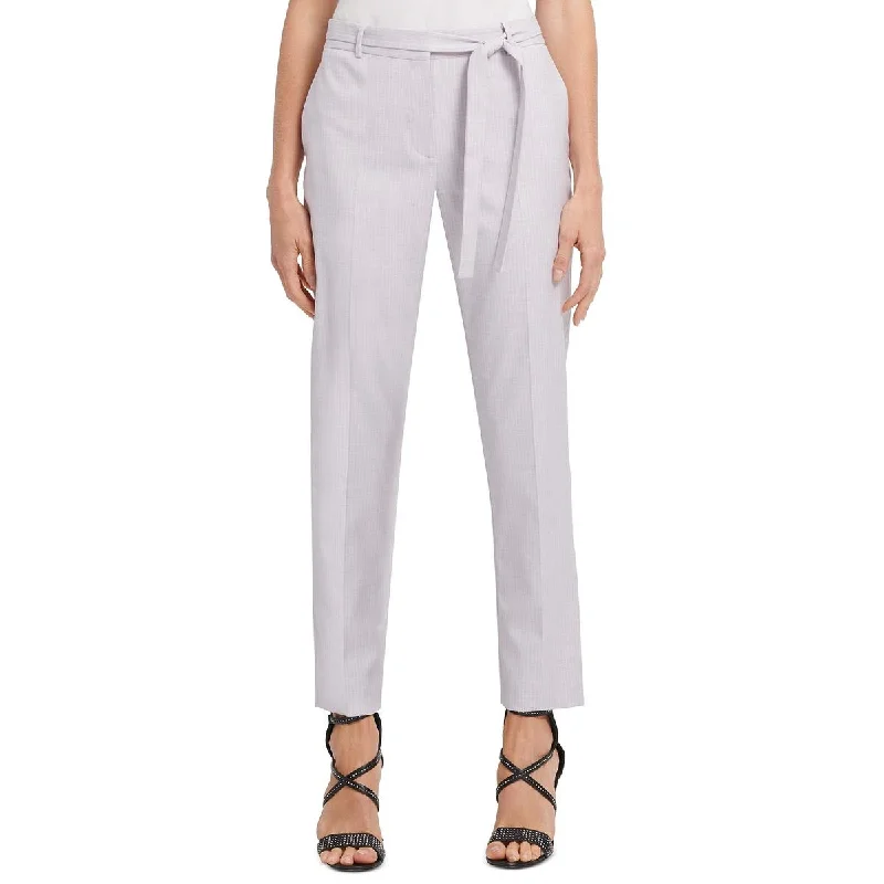 Versatile Outfits Womens Striped Tie-Waist Dress Pants