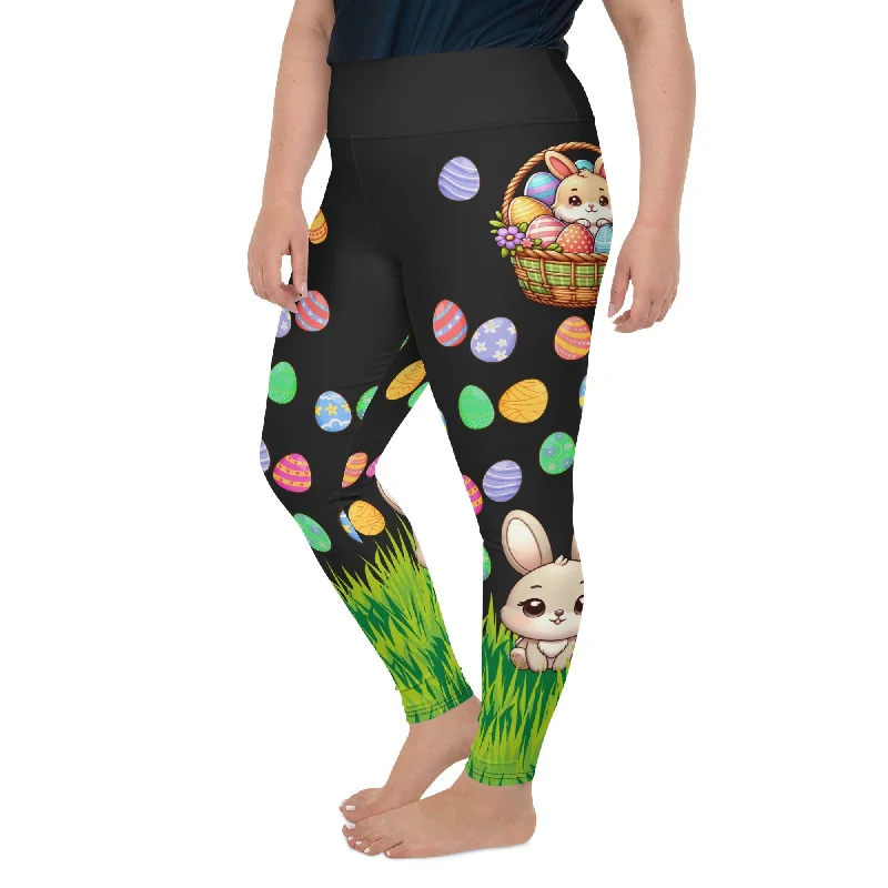 Light Fit Easter Basket Plus Size Leggings