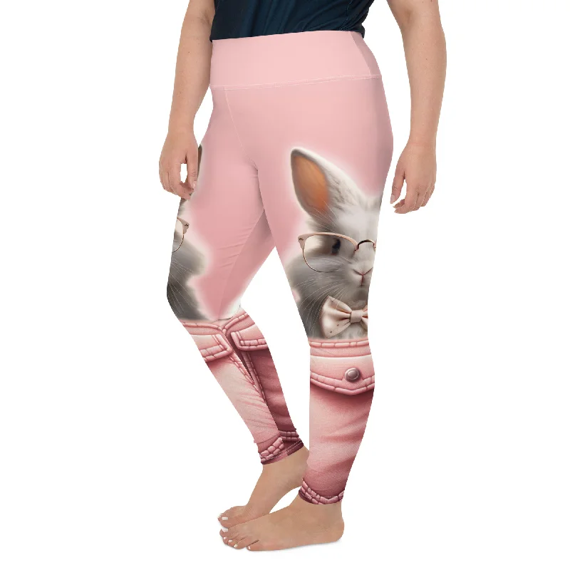 Soft Tops Cute Bunny Plus Size Leggings