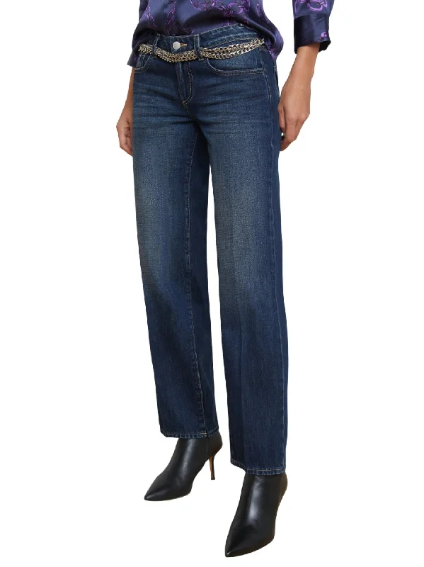 Elegant Fit Tatum Low Rise Stovepipe Jean In Merrit