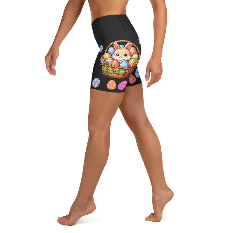 Comfortable Fashion Looks Easter Basket Yoga Shorts
