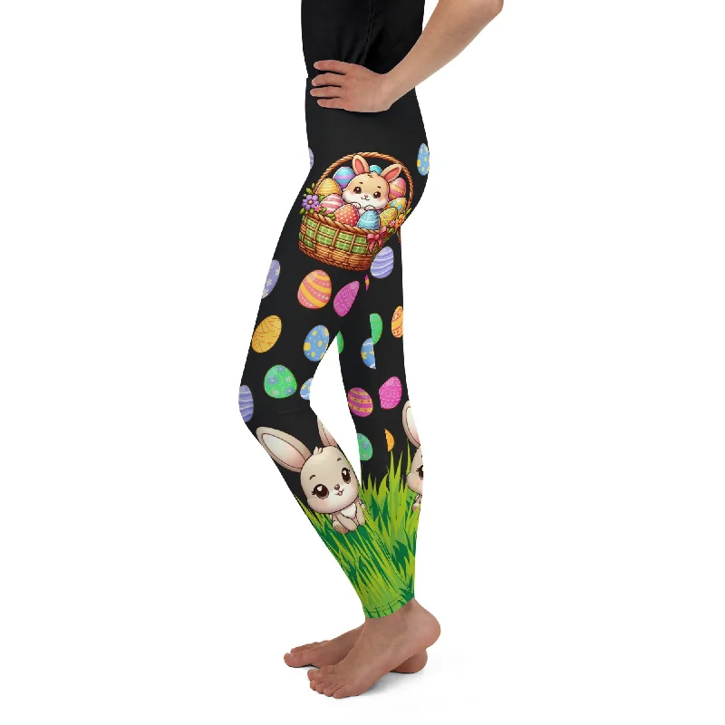 Comfy Dress Easter Basket Youth Leggings