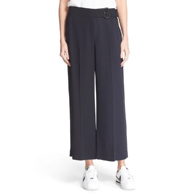 Stylish Jackets A L C  Women's Emily Navy Gaucho Belted Pants
