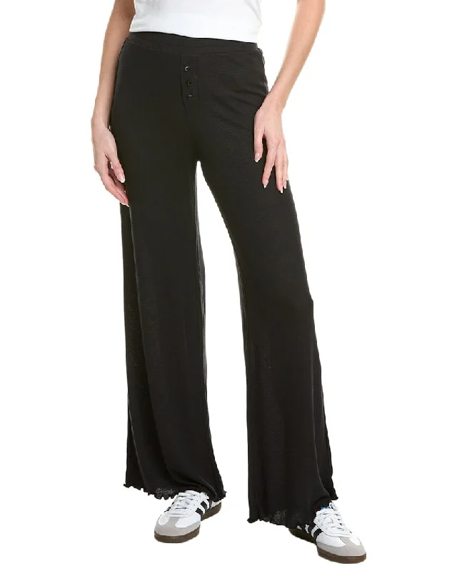 Versatile Comfort Wear Splendid LYR Thermal Wide Leg Cashmere-Blend Pant