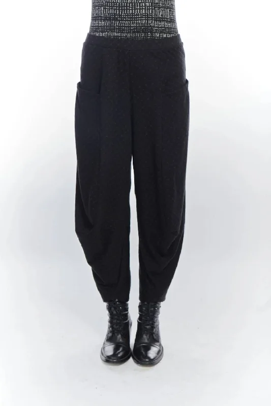 Relaxed Jackets Cloche Pants In Black