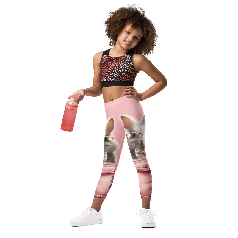 Weekend Comfort Wear Cute Bunny Kid's Leggings