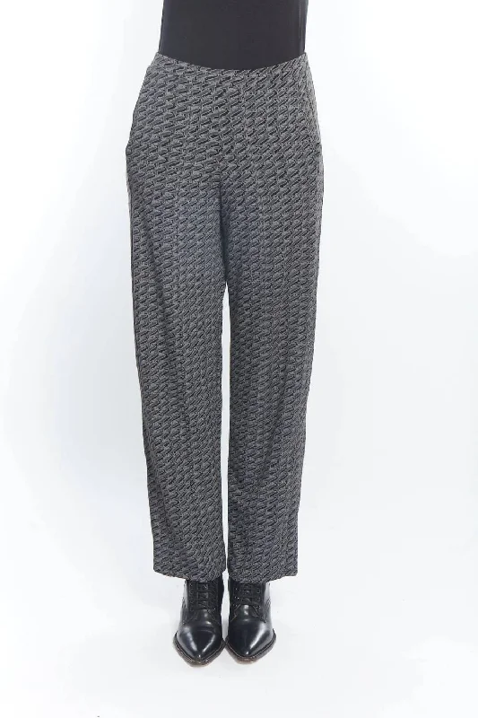 Comfortable Chic Pelagia Pants In Black Zen