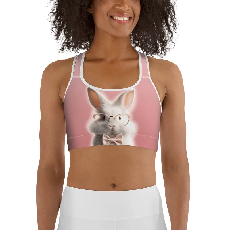 Comfortable Lounge Wear Cute Bunny Sports Bra