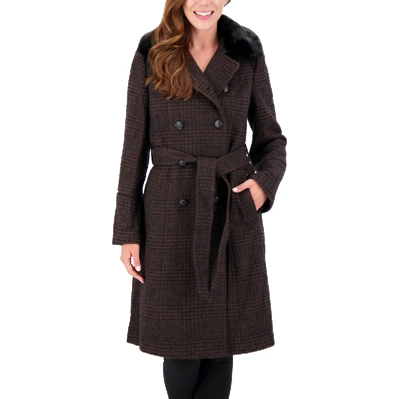 Luxe Comfort Vince Camuto Womens Wool Blend Collared Walker Coat