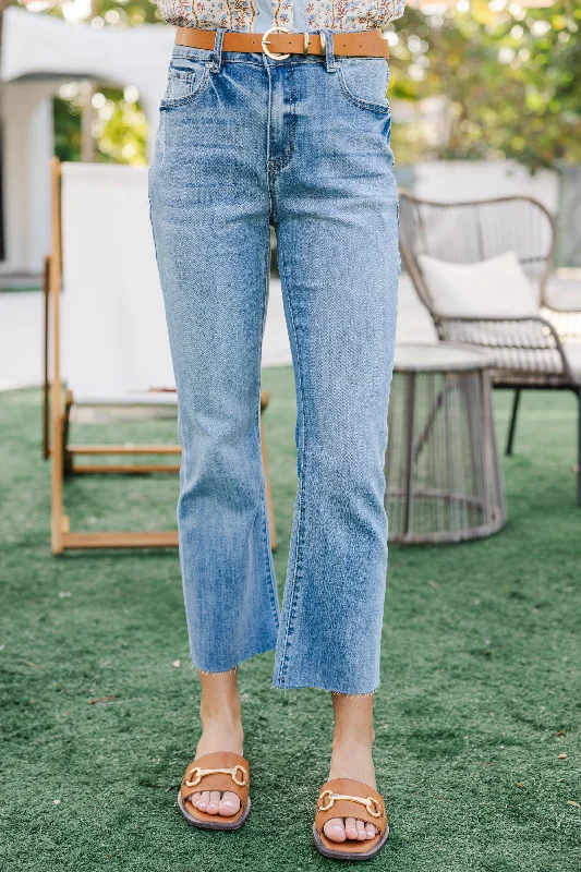 Bottom And Versatile Feeling Your Best Light Wash Straight Leg Jeans