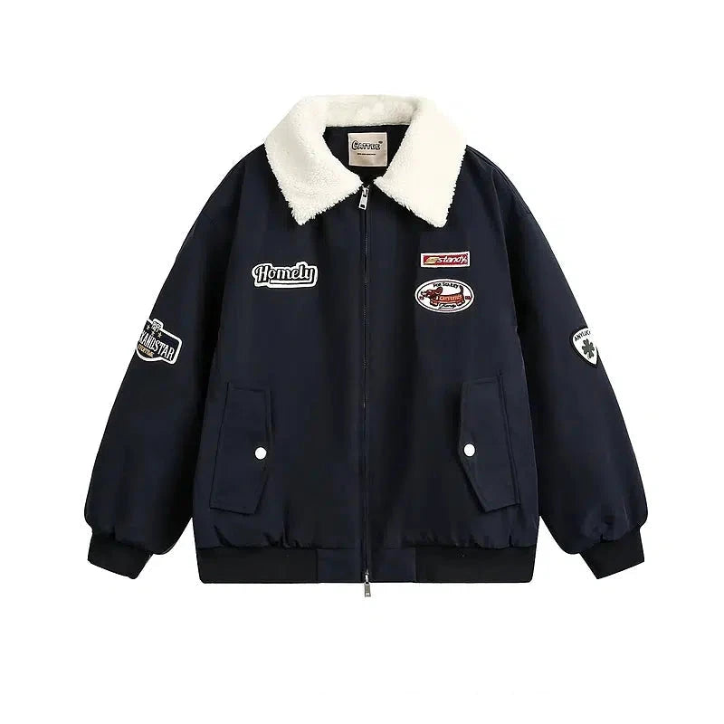 Breathable Comfort Loose-fit Patchwork Jacket