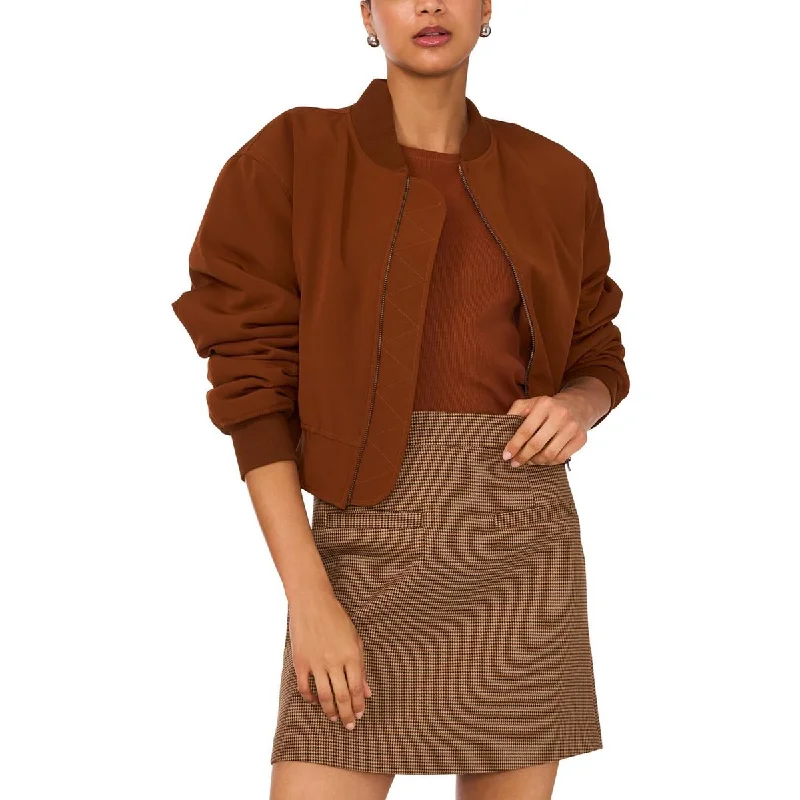 Stylish Wear 1.State Womens Ribbed Trim   Bomber Jacket
