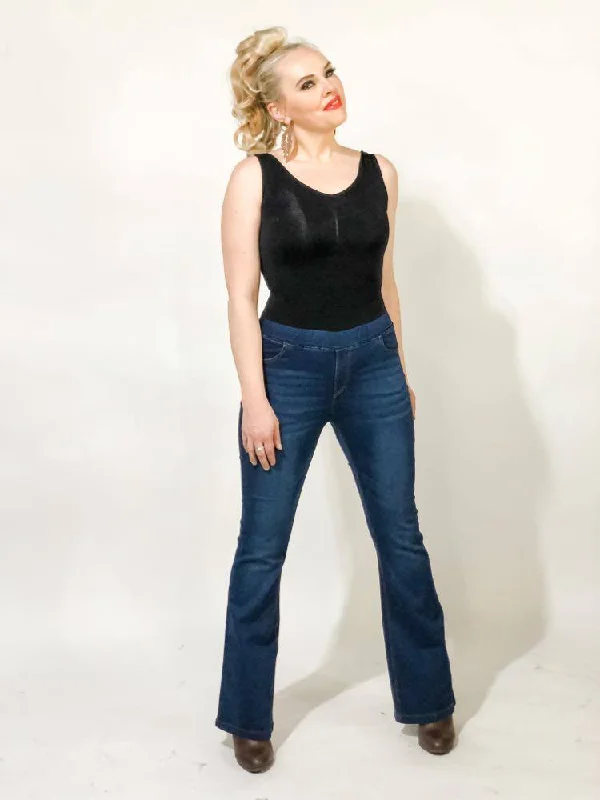 French Retro Total Action Jean Flare