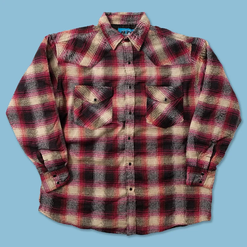 Breathable Design Vintage Padded Flannell Jacket Large