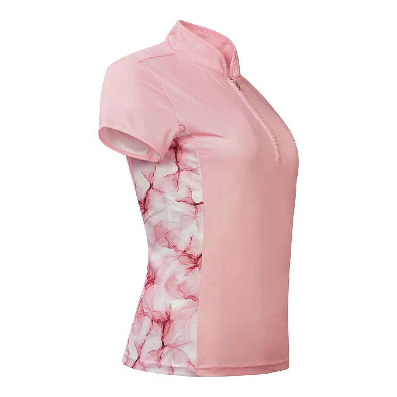 Cozy Outfit SIZE XS - PURE GOLF Holly Cap Sleeve Polo 004 Pink Blossom