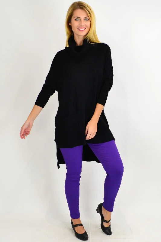 Fashion Classic Black Taylor Winter Knit Tunic