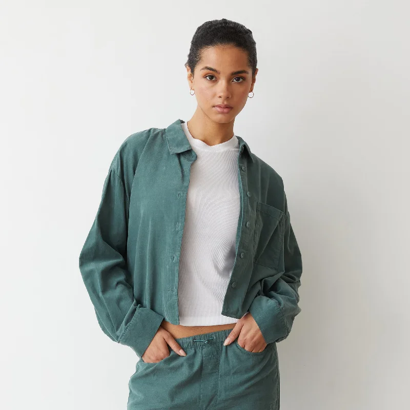 Sports Series Mini Corduroy Cropped Shirt