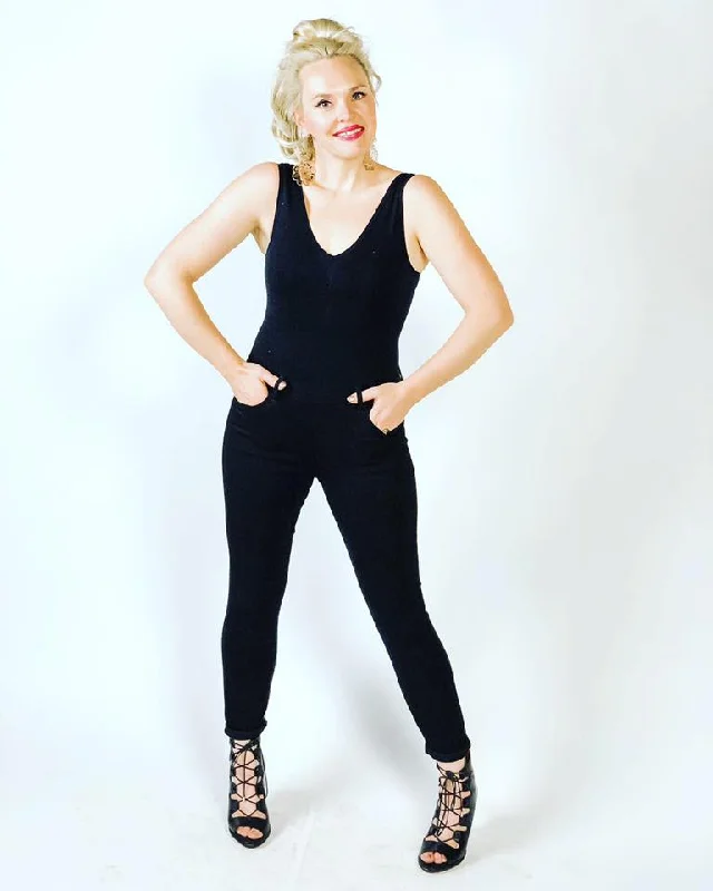 Wearable At Home Or Out Total Mary Skinny Jean - Black
