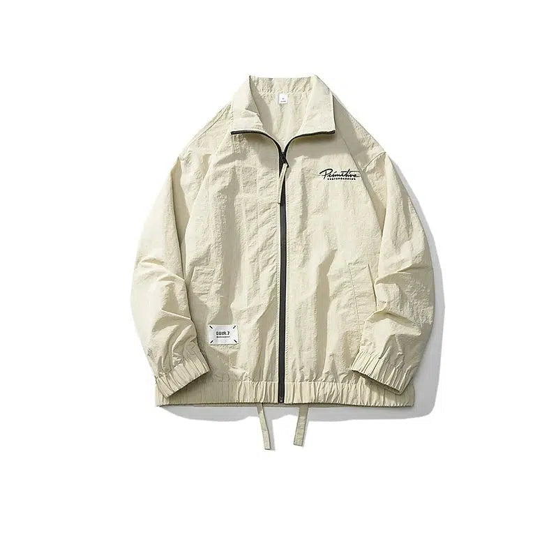 Relaxed Style Lightweight Windbreaker Jacket