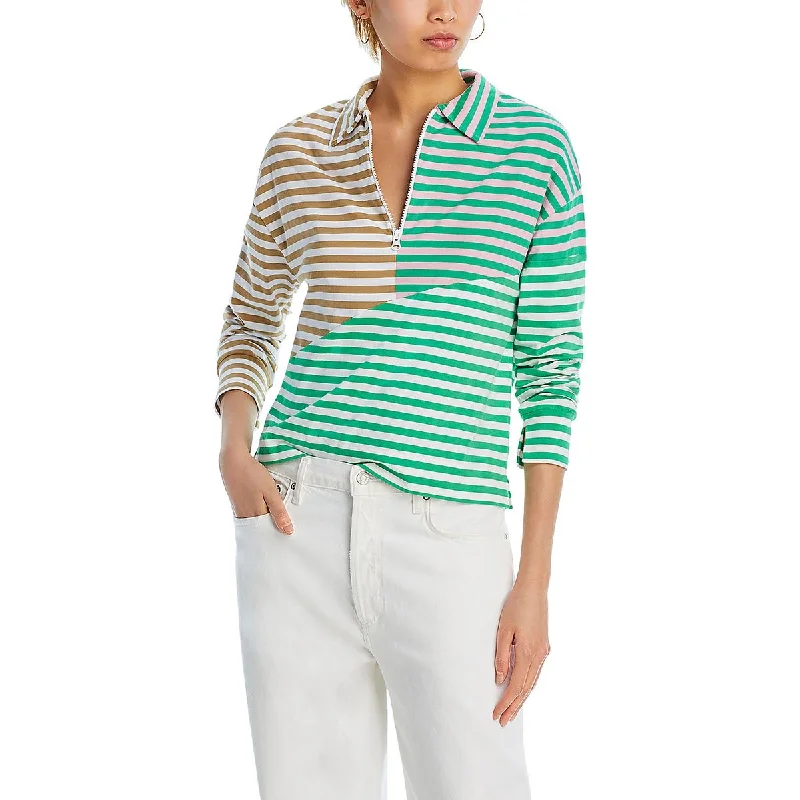 Smart Comfort Kule Womens The Beck Striped Long Sleeves Active