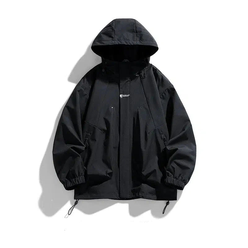 Soft Touch Hooded Windbreaker Jacket