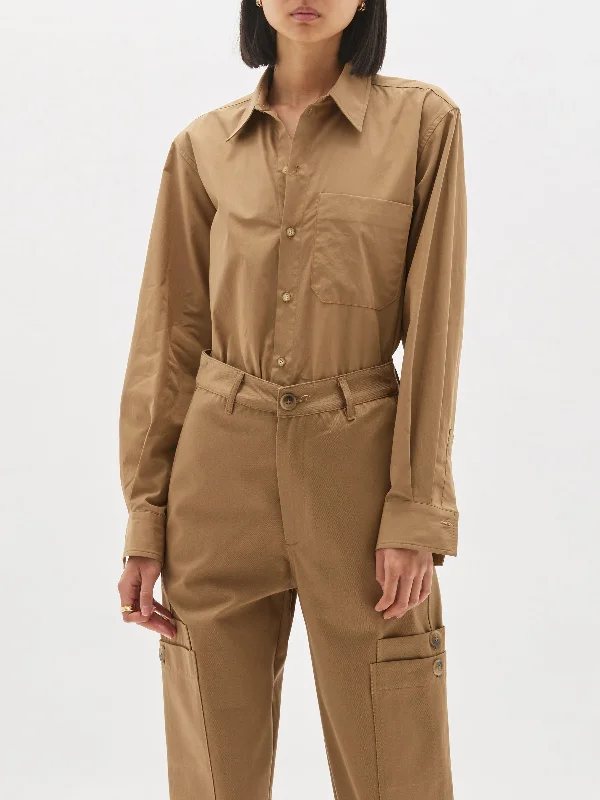 Fashion Design contrast detail dinner shirt