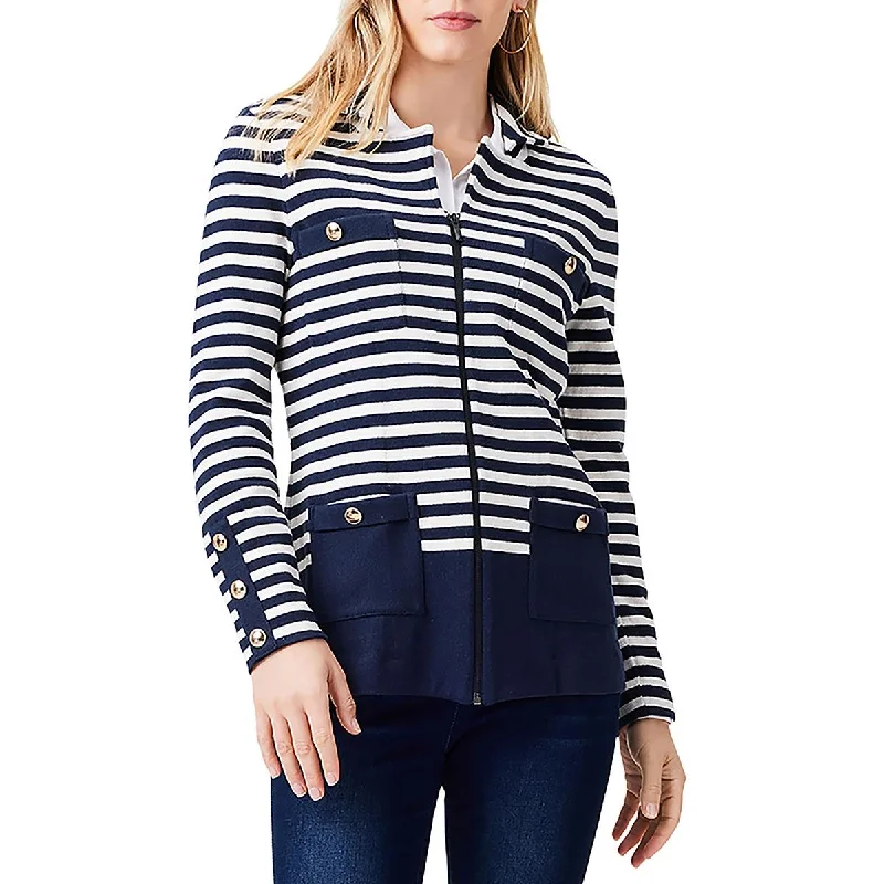 Warm Comfort Nic + Zoe Womens Pocket Cotton Soft Shell Jacket